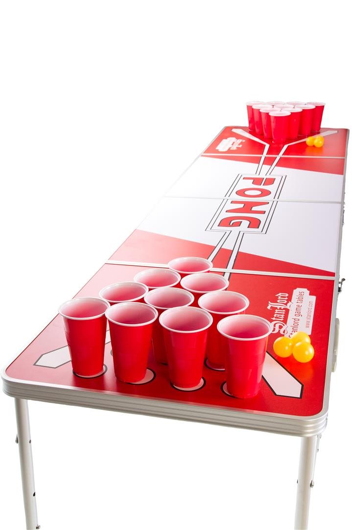 Stanlord Beer Pong Bord Foldbart - Officiel Størrelse