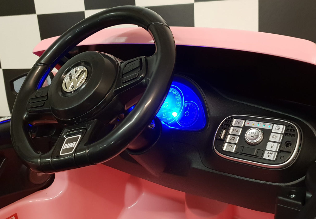 VW Beetle electric children's car 12 volts Pink