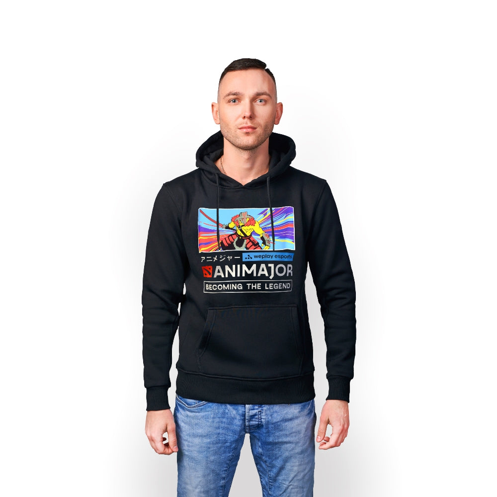 Animajor - Dota 2 Hoodie Black Juggernaut, 2XL