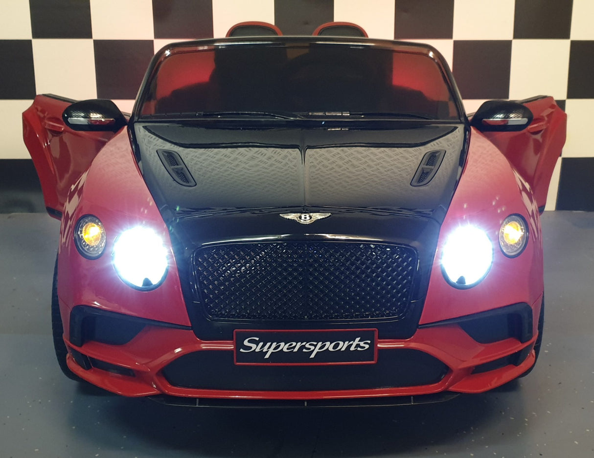 Battery children's car Bentley Continental 1.5 person black-red
