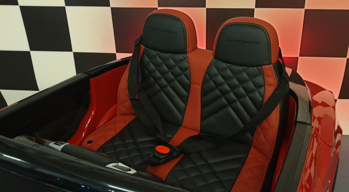 Battery children's car Bentley Continental 1.5 person black-red