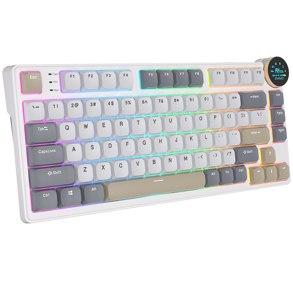 Royal Kludge N80 Linear 80K Pearly Dawn - RGB ANSI (ENG) wireless