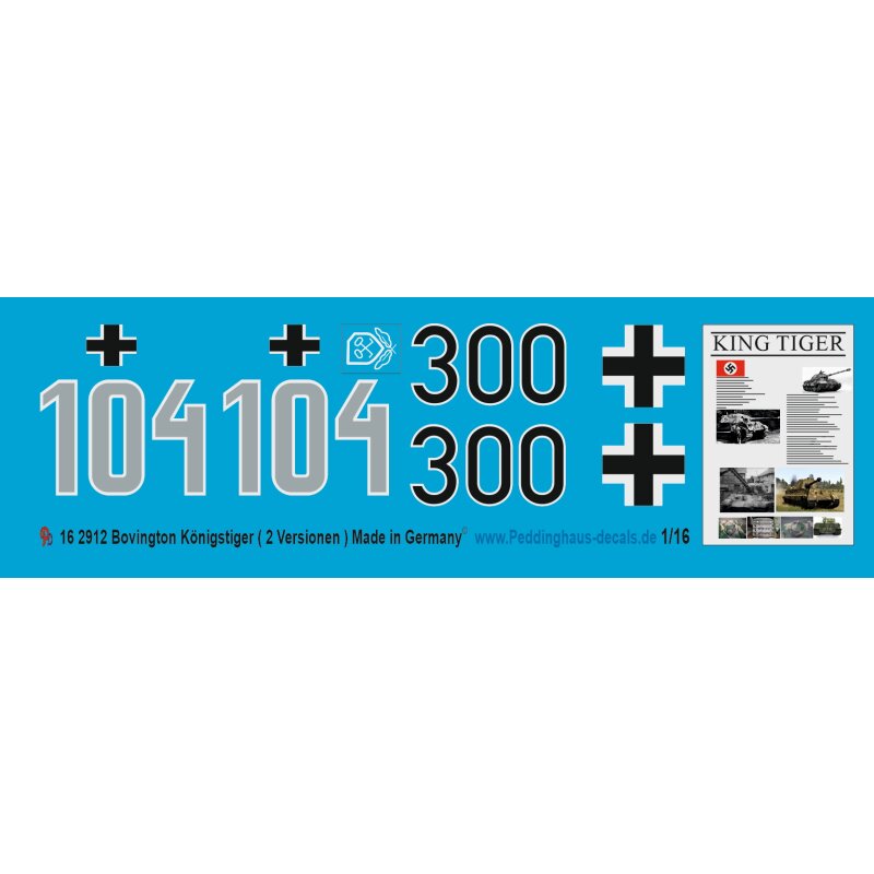 Bovington Königstiger 2 Versionen