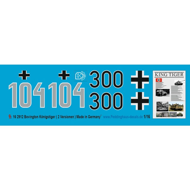 Bovington Königstiger 2 Versionen