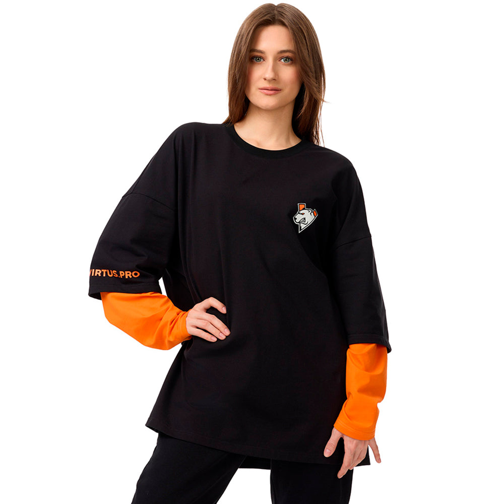 Virtus.pro basic collection long sleeve orange, XXL