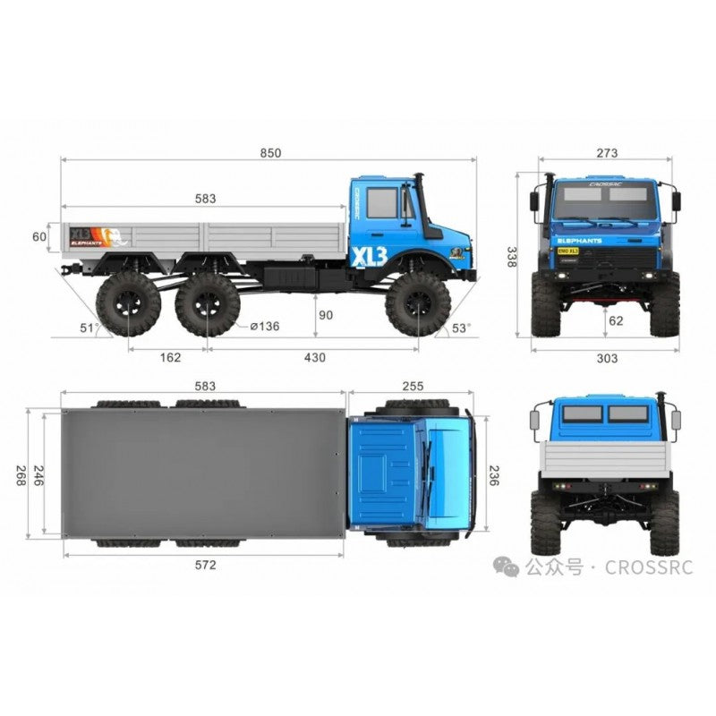 Crawling kit - EMO XL3 1/8 ARTR kit (Blue)