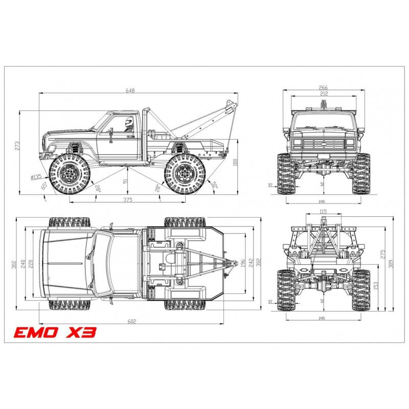 Crawling kit - EMOX3 1/8 ARTR kit