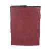 Lockable Tree Of Life Red Leather Journal 13 x 18cm