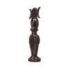 Triple Goddess Figurine Bronzed Wiccan Idol Ornament