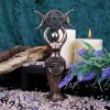 Triple Goddess Figurine Bronzed Wiccan Idol Ornament