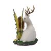 Adoration stag and spring fairy medium figurine