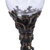 Bronze Forest Nectar Ancient Tree Spirit Green Man Goblet Wine Glass