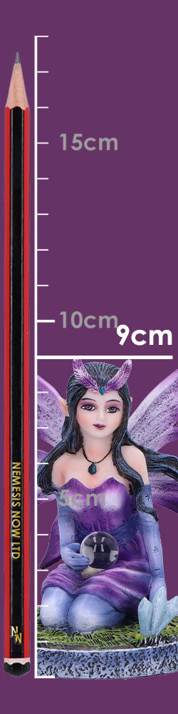 Violet Purple Crystal Fairy Figurine