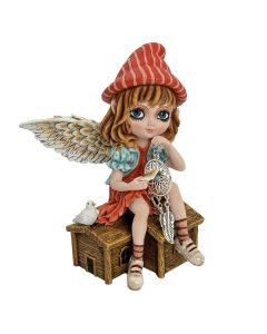 Summer Fae Fairy Figurine with Butterflies and Flowers