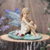 Jenna - Serene fairy with purple lilies and ladybugs