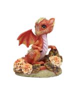 Freesia Flower Dragon Figurine