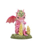 Freesia Flower Dragon Figurine