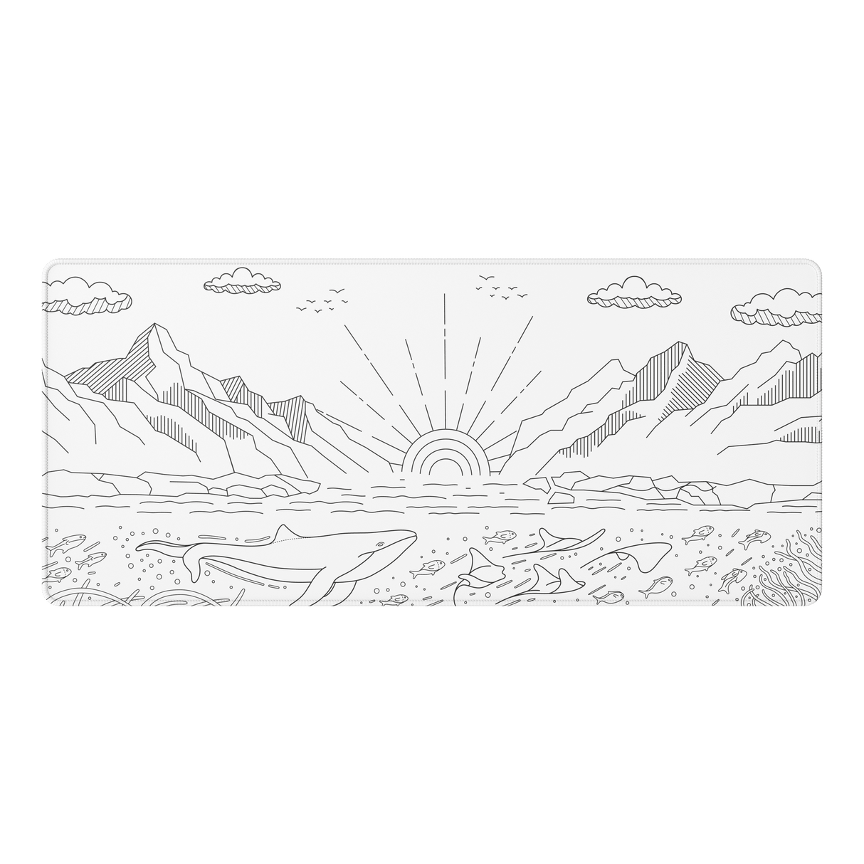 Dark Project Gaming Mousepad, Terra Nostra White, XL
