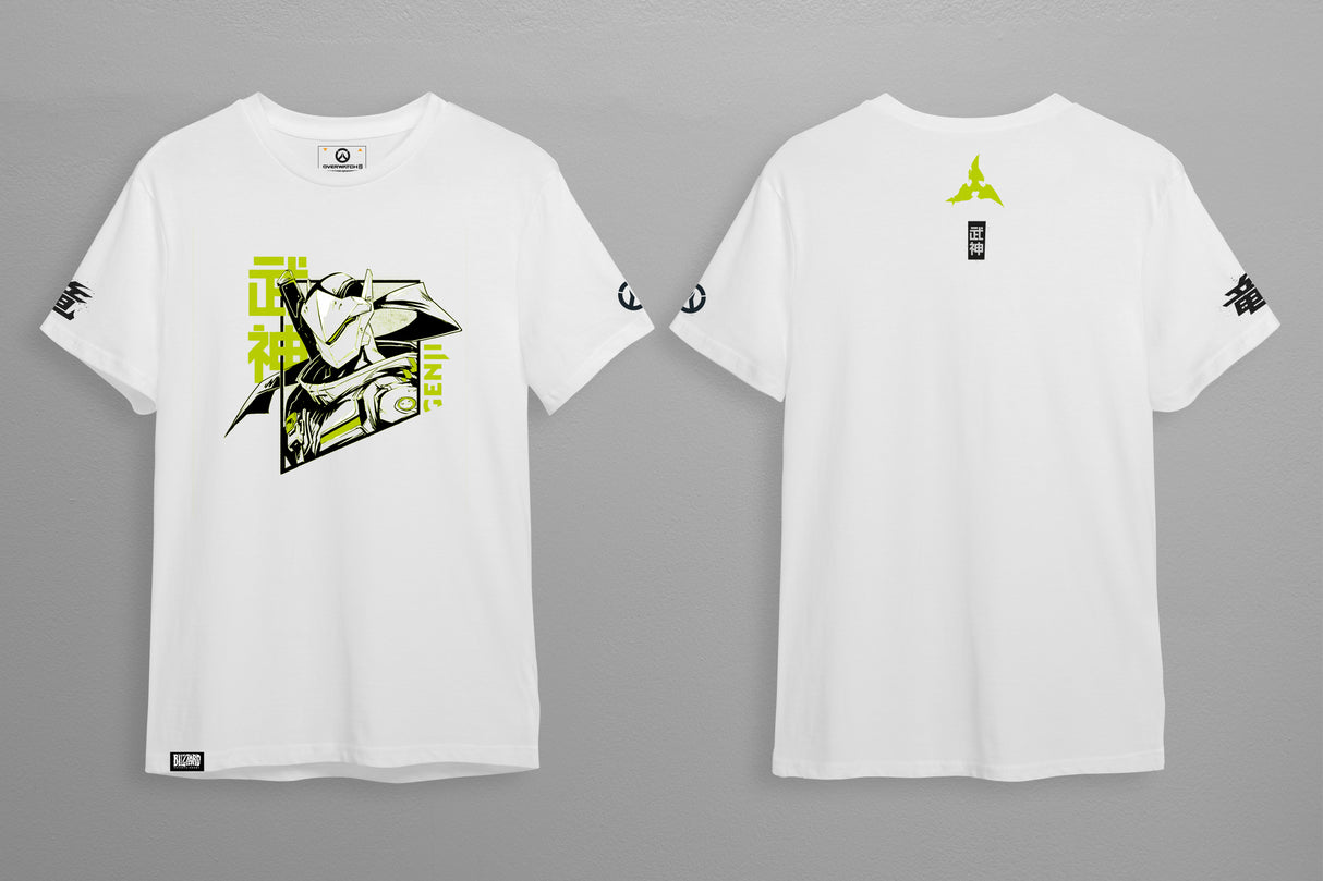 Overwatch 2 Genji strike t-shirt white, XL