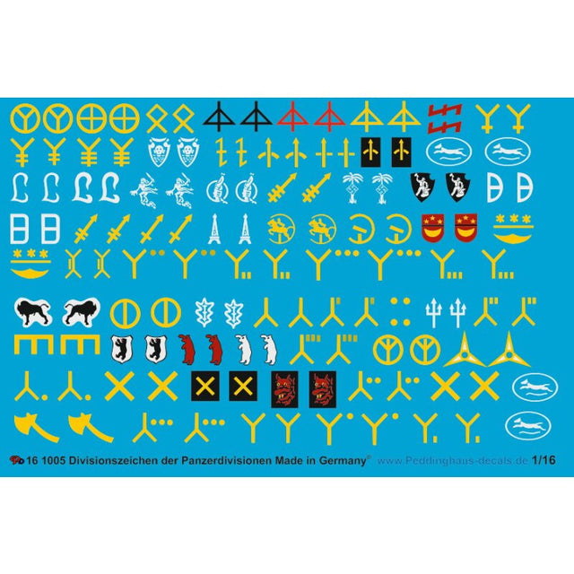 Div. Zeichen Deutsche Panzerdivisionen