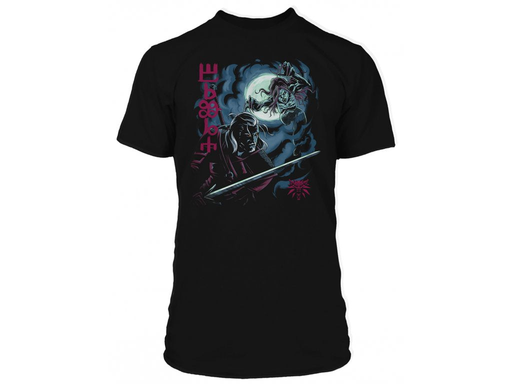 Jinx The Witcher 3 - Hunting the Bruxa T-shirt Black, S
