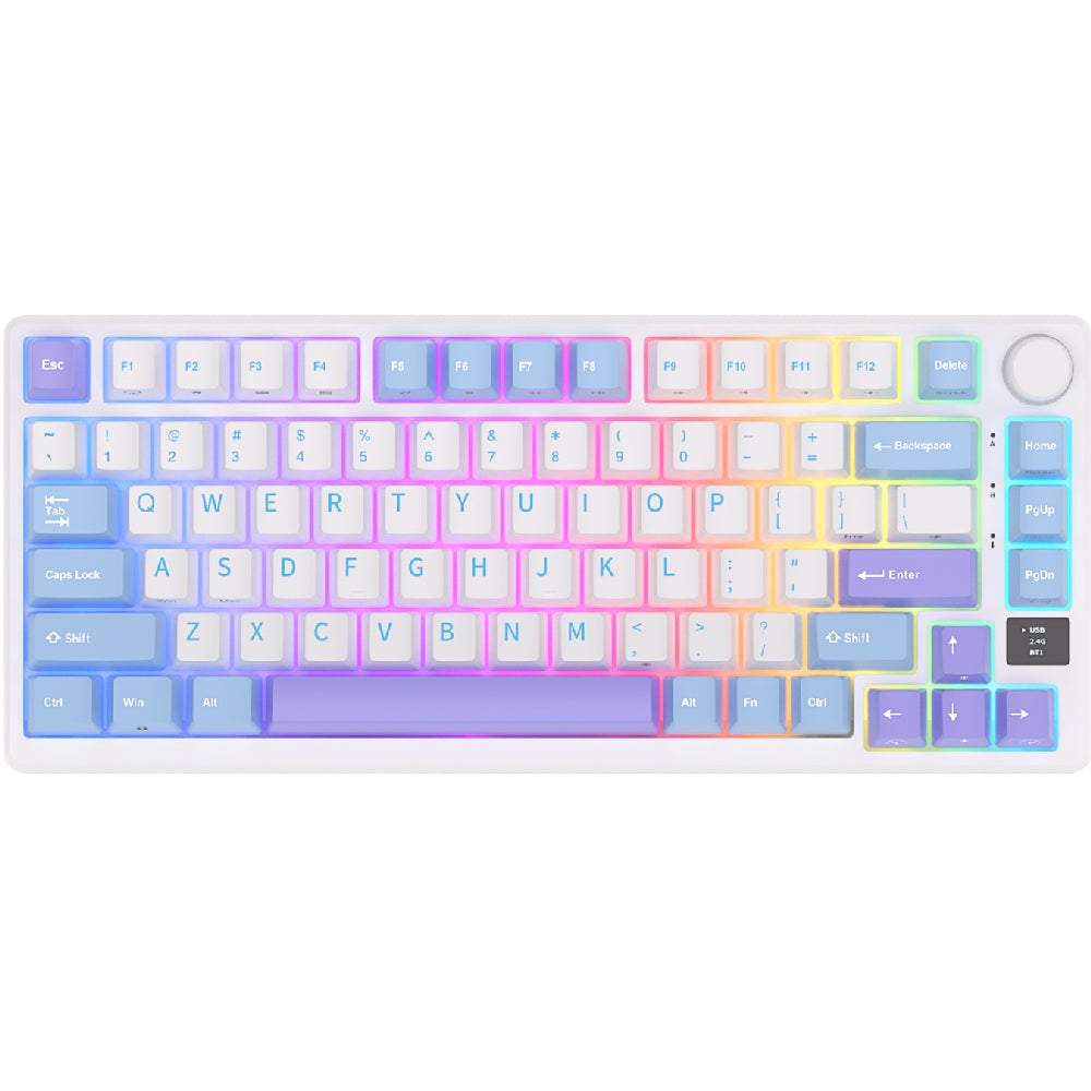 Royal Kludge M75 OLED 81K Taro Milk - RGB ANSI (ENG) wireless