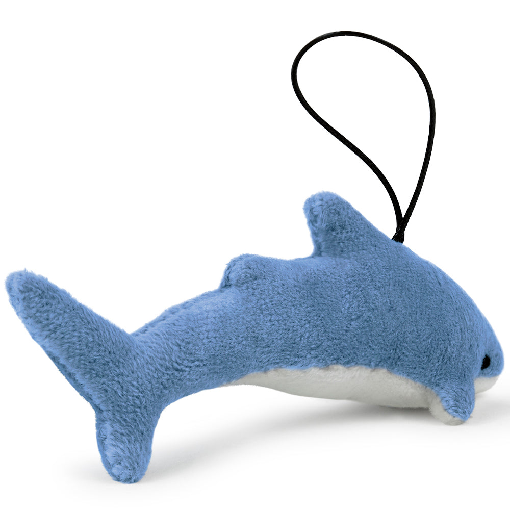 Plush keychain WP MERCHANDISE Shark Nory, 13 cm, blue