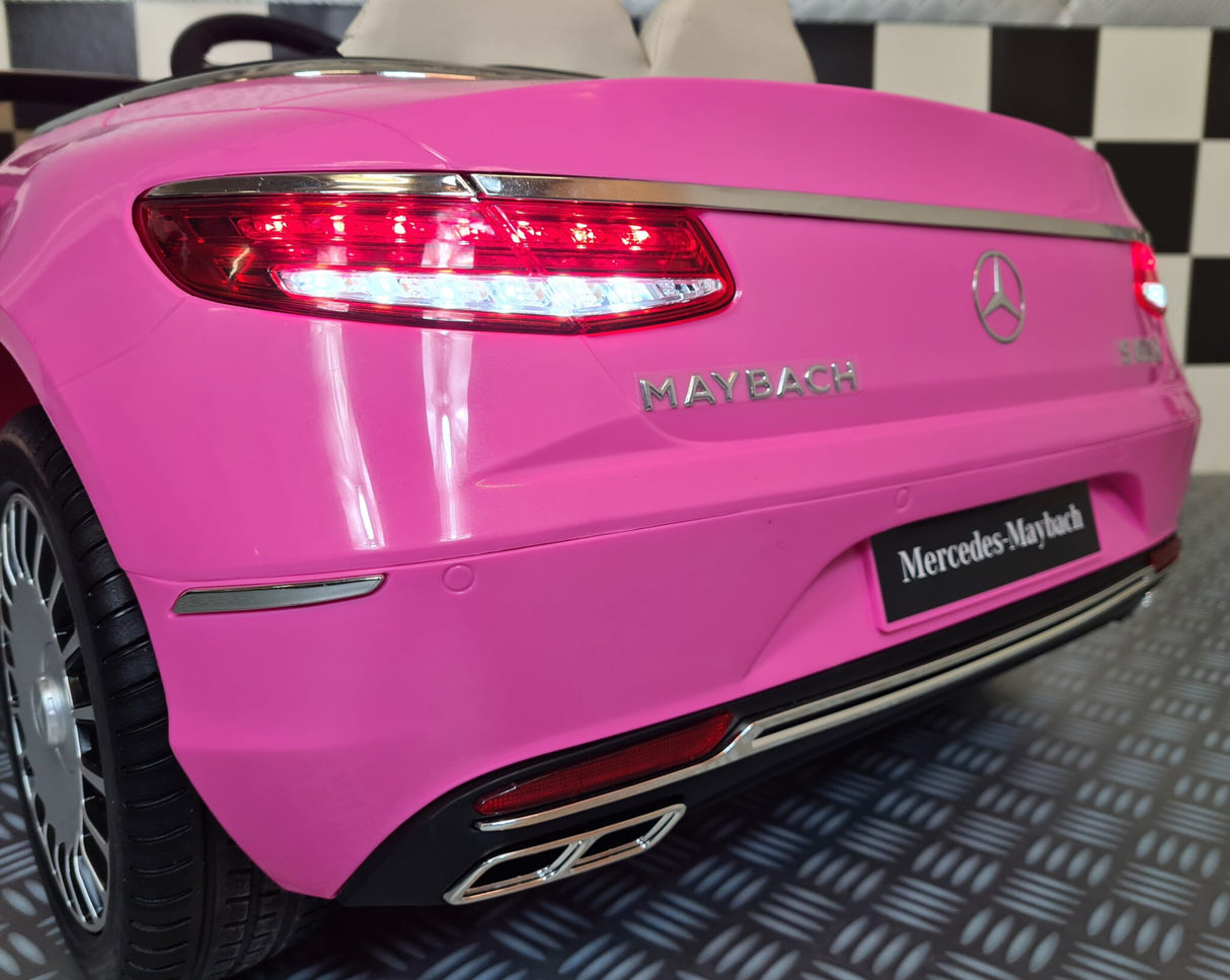 Elektrisk børnebil Mercedes Maybach S650 pink 12 volt