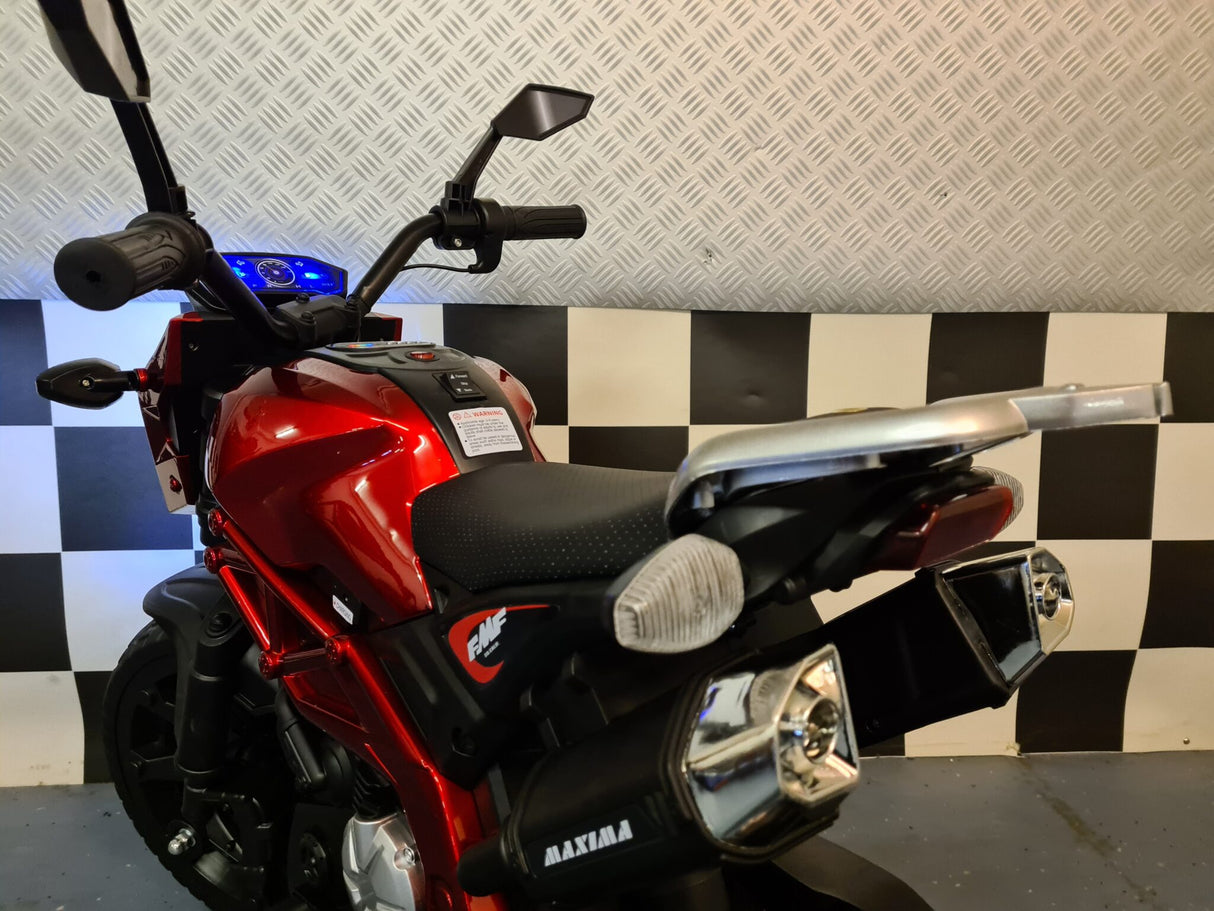 Børnemotorcykel Grom Superbike 12 volt metallic blå