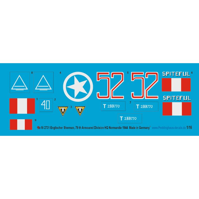 Englischer Sherman, 79th Armoured Division HQ , Normandie 1944