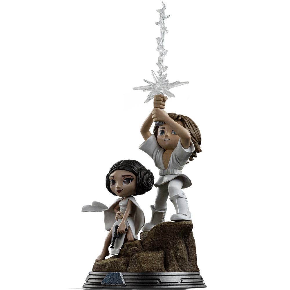 Iron Studios Star Wars - Luke And Leia Minico