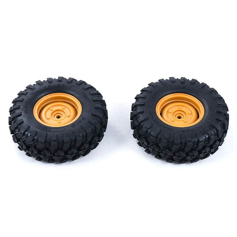 FCX10 Land Rover serie 11044 - WHEEL ASSEMBLY 1PAIR (25 degrees)
