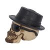Small Badass Hat and Sunglasses Skull Figurine