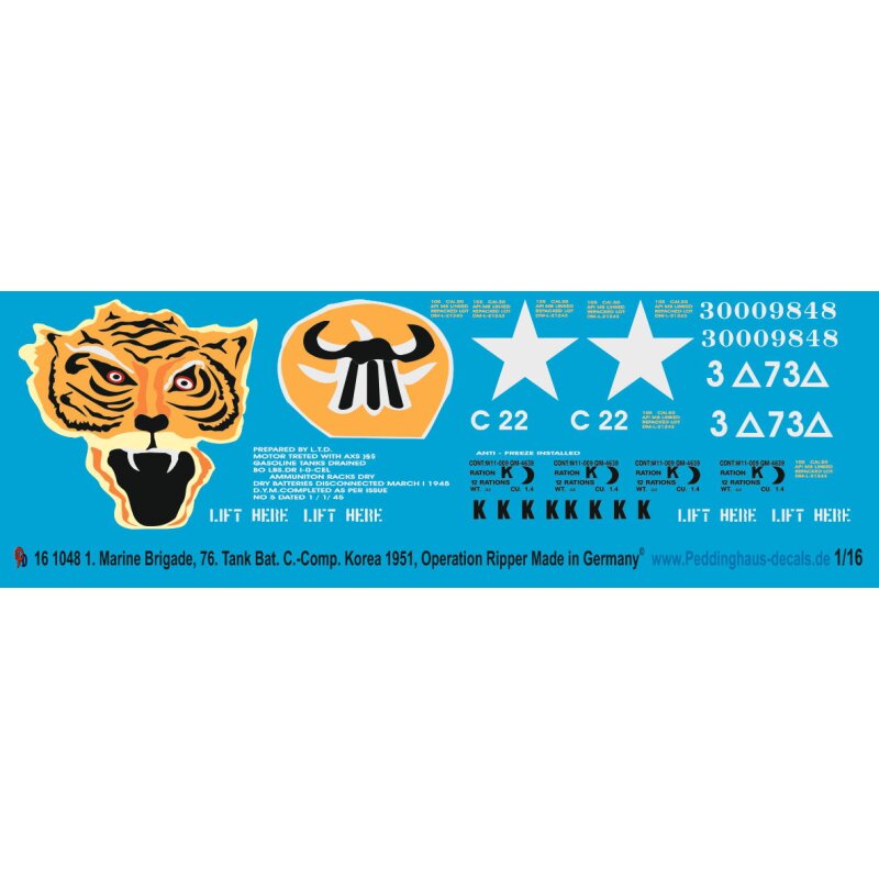 M26 Pershing 1. Marines 76. Tank bat. Korea 1951 Op. Ripper