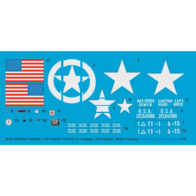 M3 A1 Halbkette der 1.Armd.Div. 11 th US Inf Div A-Kompanie Algerien