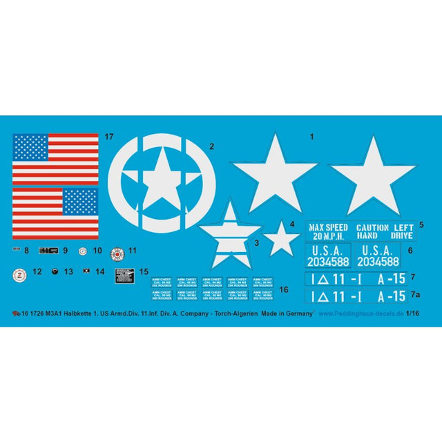 M3 A1 Halbkette der 1.Armd.Div. 11 th US Inf Div A-Kompanie Algerien