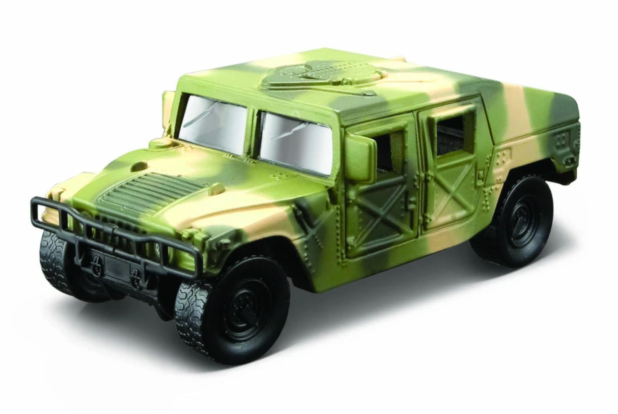 Miniaturemodeller fra krigens verden – Humvee, kampvogn, PMV, ambulance, jeep m.fl.