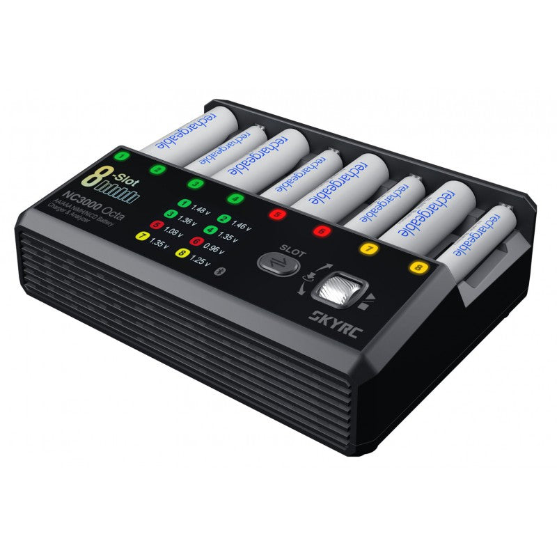 NC3000 Octa AA/AAA NiMH/NiCD Battery Charger & Analyzer
