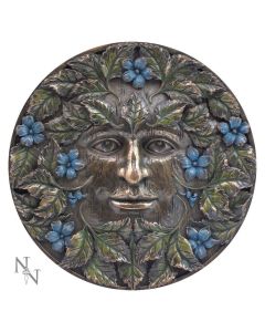 Bronzed Autumn Equinox Tree Spirit Wall Plaque