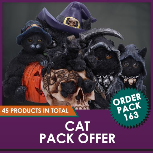 Vampuss 16cm Black Bat Cat Figurine