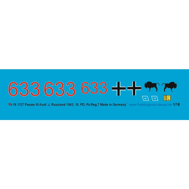 Panzer III Ausf. J Rußland 1943 10. PD Pz. Reg. 7