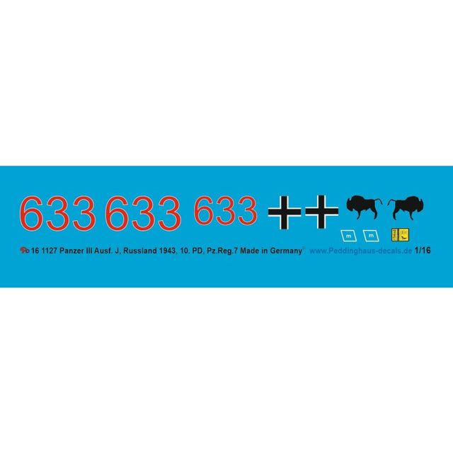 Panzer III Ausf. J Rußland 1943 10. PD Pz. Reg. 7