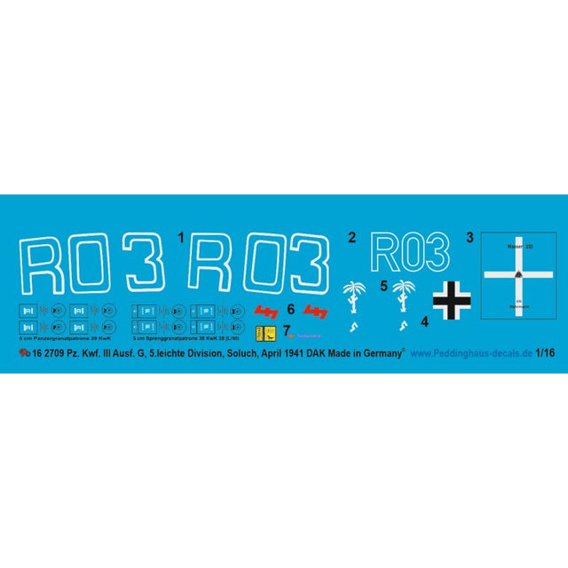 Pz. Kfw. III Ausf. G 5. Leichte Division, Soluch, April 1941, DAK