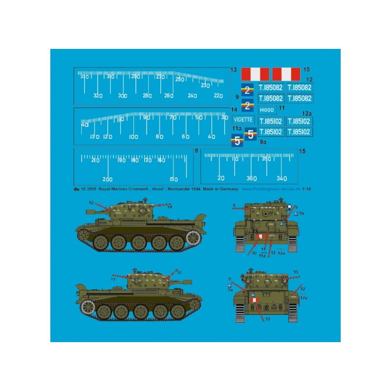 Royal Marines Cromwell Panzer " Hood" Normandie 1944