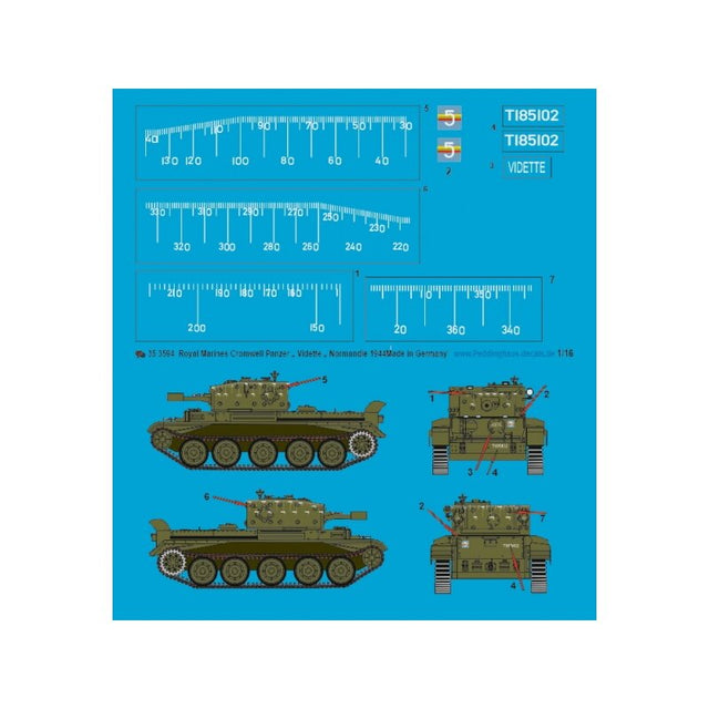 Royal Marines Cromwell Panzer " Vidette" Normandie 1944