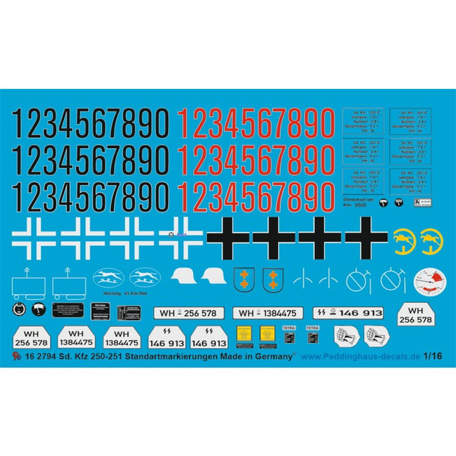 Sd. Kfz 251 Standartmarkierungen