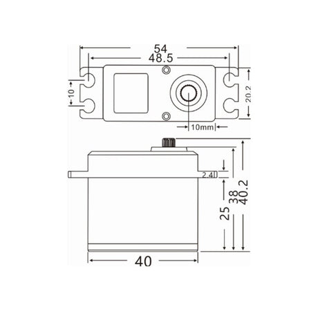 SdKfz 234/2 Puma steering servo waterproof