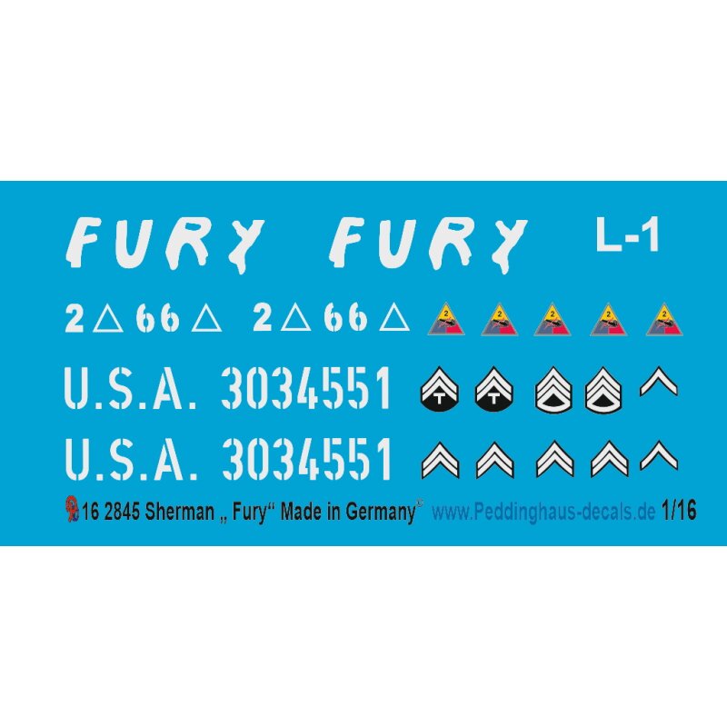 Sherman Fury Herz aus Stahl