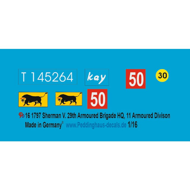 Sherman V.29th Armoured Brigade HQ, 11 Armoured Div.