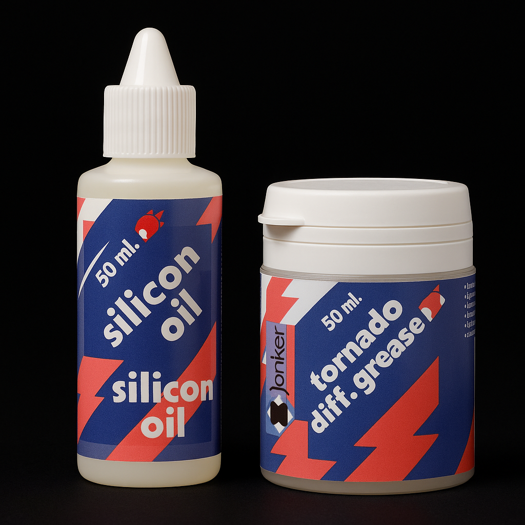 Silicon oil 50ml - 100 cSt til 1.000.000 - olie til støddæmpere og differentialer i fjernstyrede biler